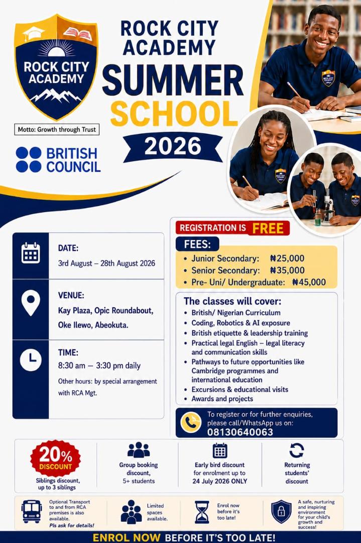 Summer School Intake Now Open